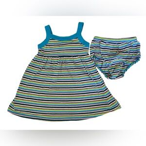 The Children's Place Vintage Striped Dress and Bloomers - 18 Mo